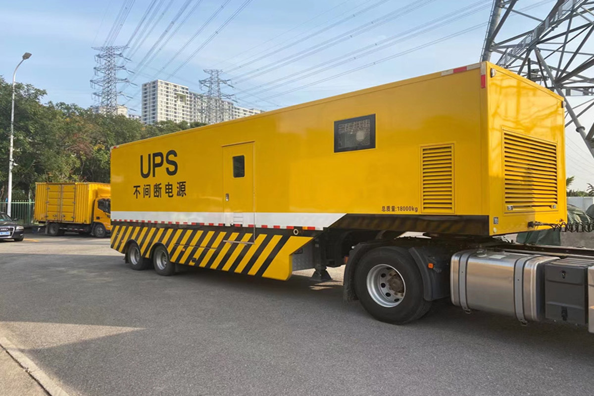 资中发电机租赁施工现场